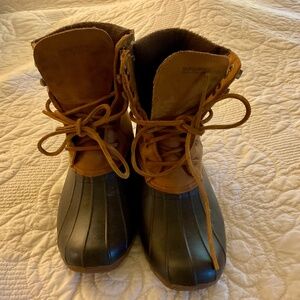 Sperry shearwater snow boots 8 duck leather